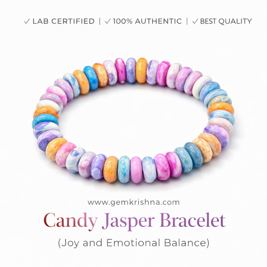 Candy Jasper Bracelet (Joy and Emotional Balance) premium GemKrishna product cover