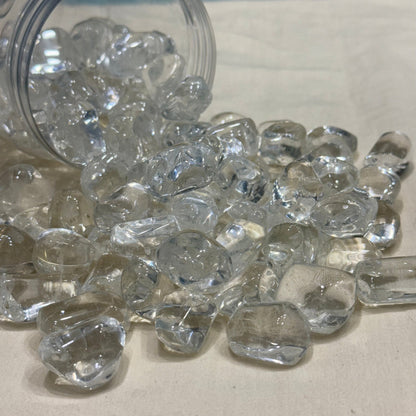 Natural clear quartz tumble crystal polished healing stones for protection and positive energy