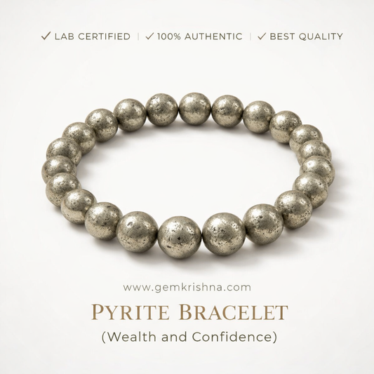 Pyrite Bracelet (Wealth and Confidence) premium GemKrishna product cover