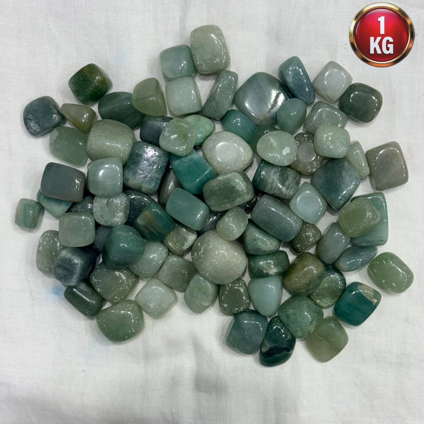Natural Green Aventurine Tumble (Luck and Healing) - GemKrishna