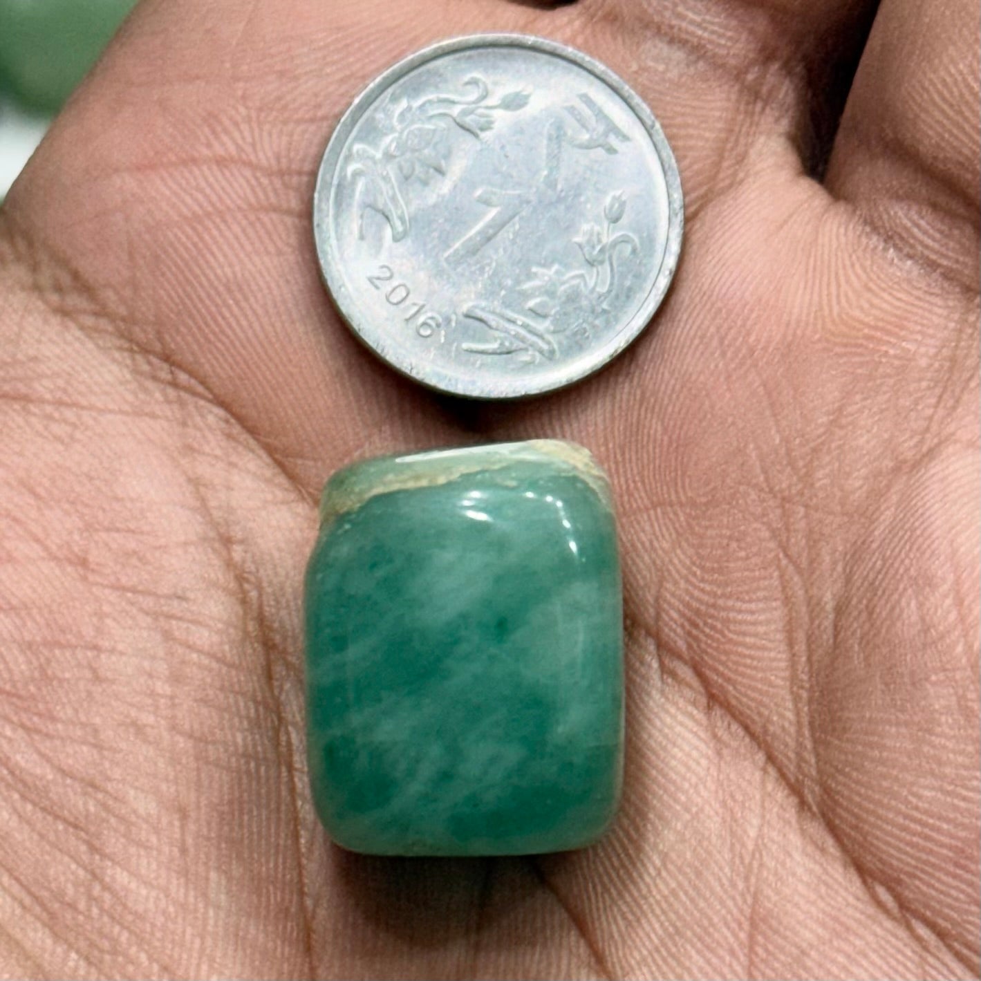 Natural Green Aventurine Tumble (Luck and Healing) - GemKrishna