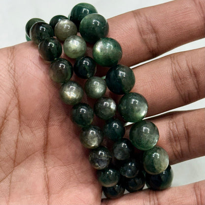 Natural Green Lepidolite AAA quality 8/10/12 mm Lab Tested - GemKrishna