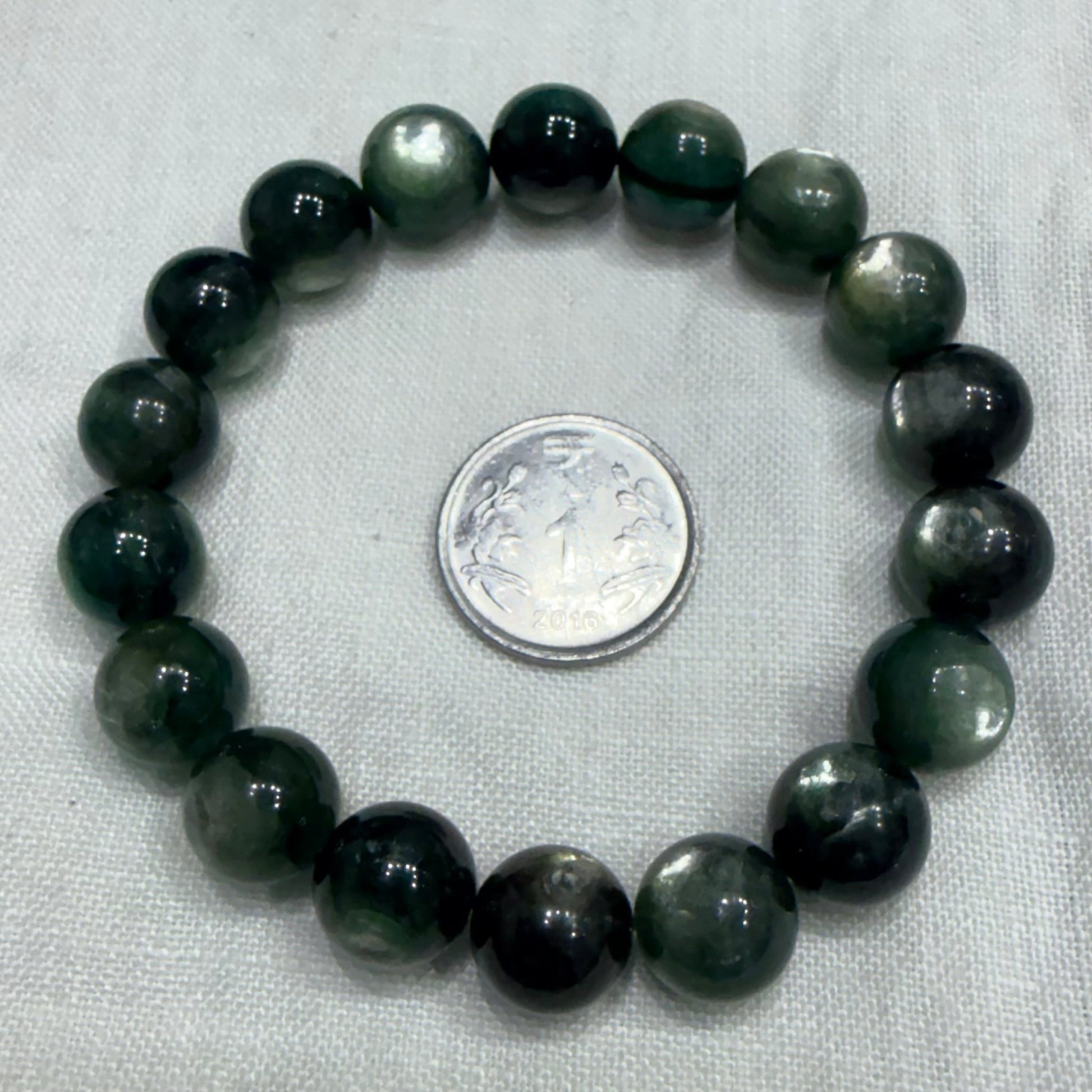 Natural Green Lepidolite AAA quality 8/10/12 mm Lab Tested - GemKrishna