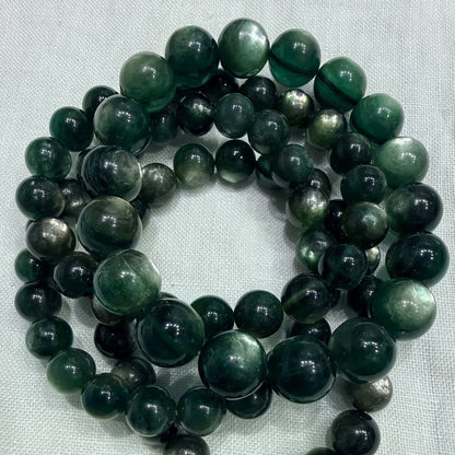 Natural Green Lepidolite AAA quality 8/10/12 mm Lab Tested - GemKrishna