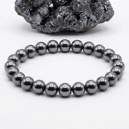 Natural Hematite Bracelet | Strength and Grounding | Best Quality | 100% Natural - GemKrishna