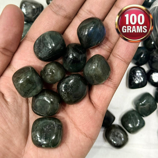 Natural Labradorite Tumble 100 grams to 1 kg - GemKrishna