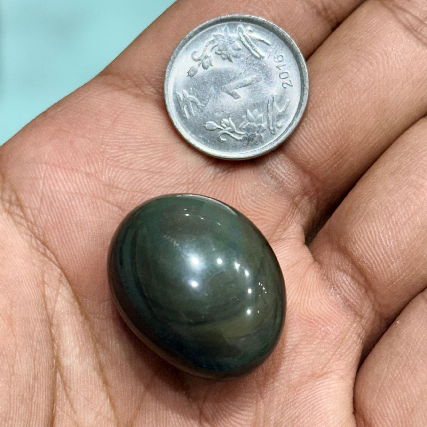 Natural Rainbow Obsidian Tumble (Protection) - GemKrishna