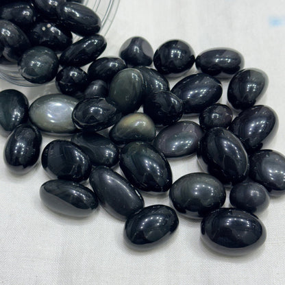 Natural Rainbow Obsidian Tumble (Protection) - GemKrishna