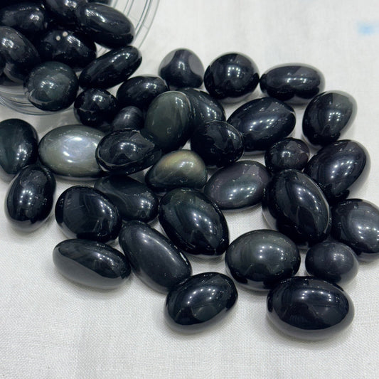 Natural Rainbow Obsidian Tumble (Protection) - GemKrishna