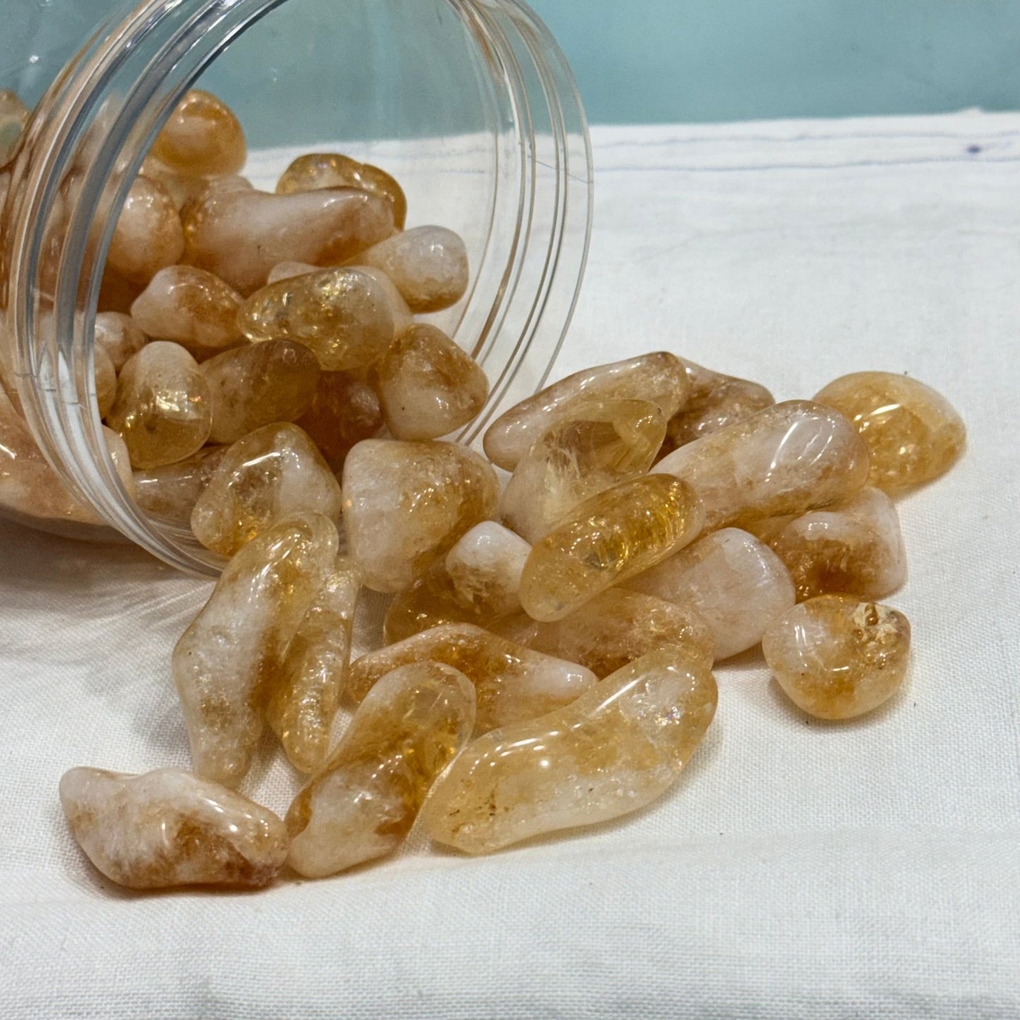 Natural Raw Citrine Tumble Gemstone 100% Natural - GemKrishna