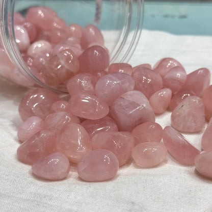 Natural Rose Quartz Tumble 100 grams to 1 kg - GemKrishna