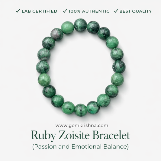 Ruby Zoisite Bracelet (Passion and Emotional Balance) premium GemKrishna product cover