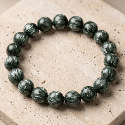 Natural Seraphinite bracelet - GemKrishna