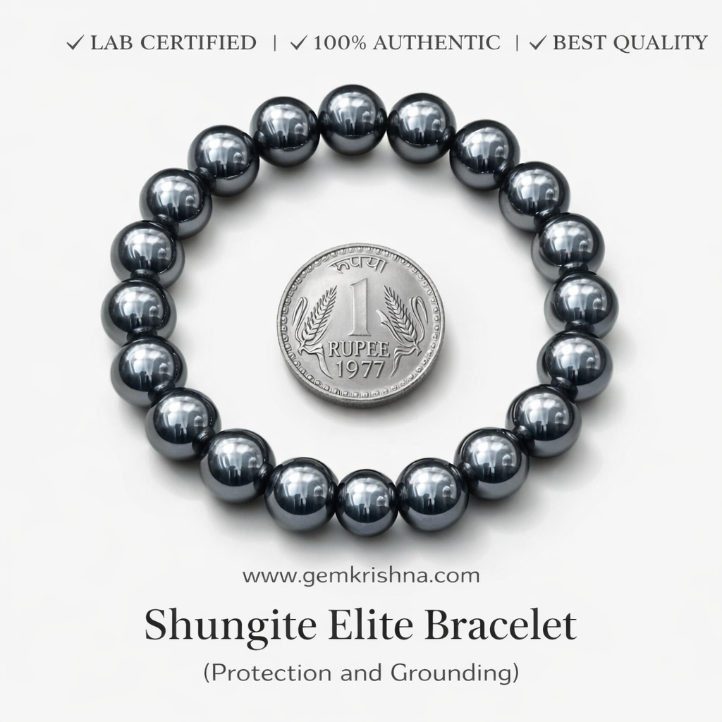 Shungite Elite Bracelet (Protection and Grounding) premium GemKrishna product cover