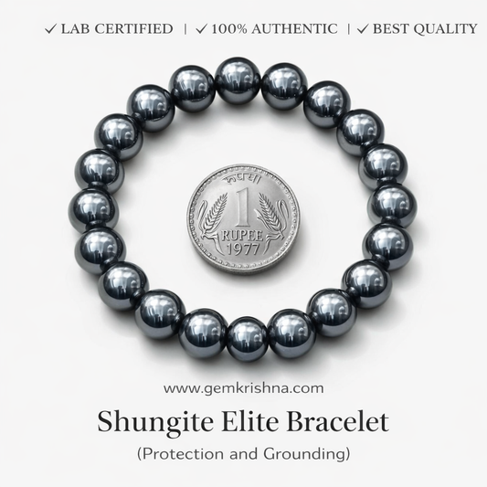 Shungite Elite Bracelet (Protection and Grounding) premium GemKrishna product cover