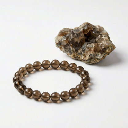 Natural Smoky Topaz Bracelet | Grounding and Clarity | Best Quality | 100% Natural - GemKrishna