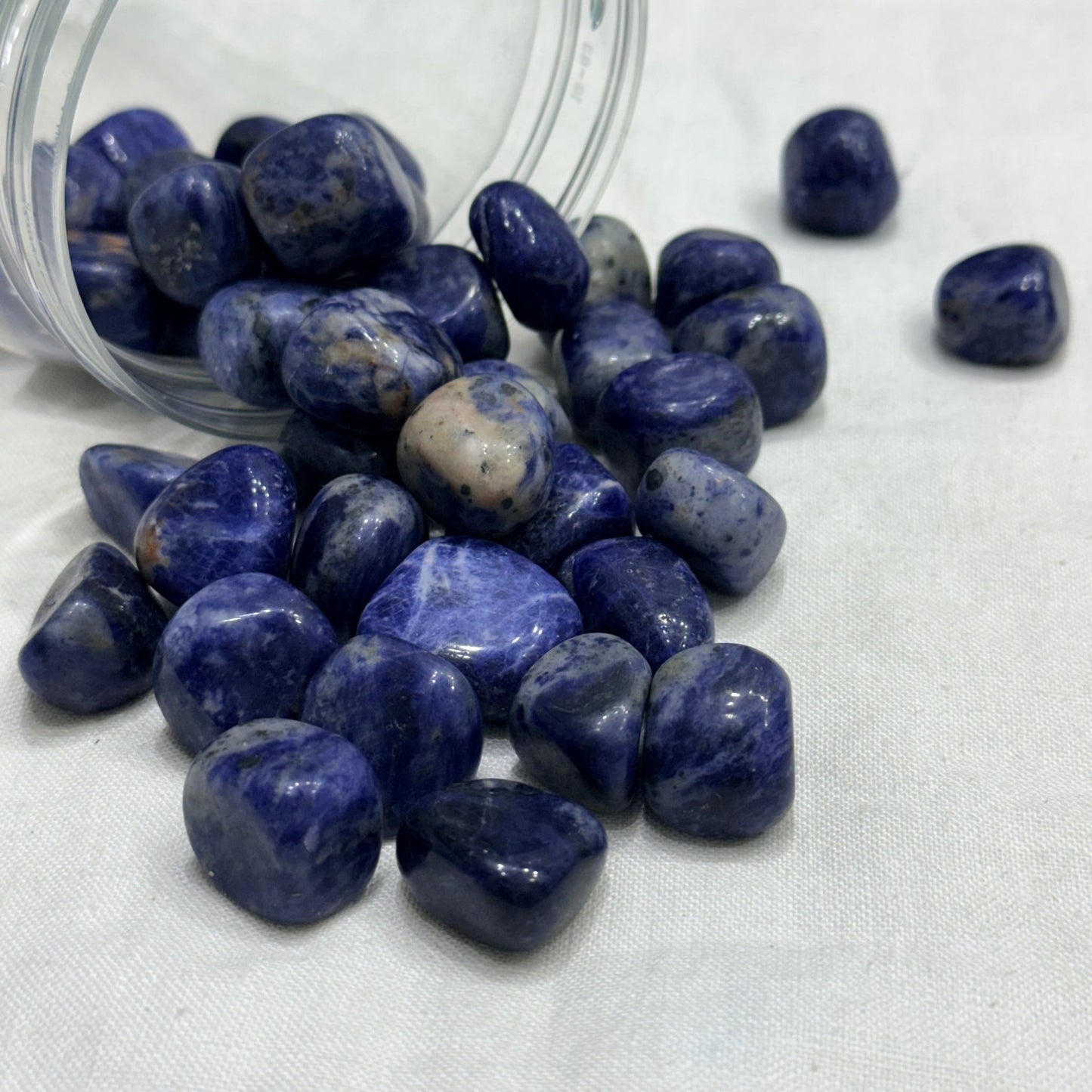 Natural Sodalite Tumble (Communication and Mental Stability) - GemKrishna