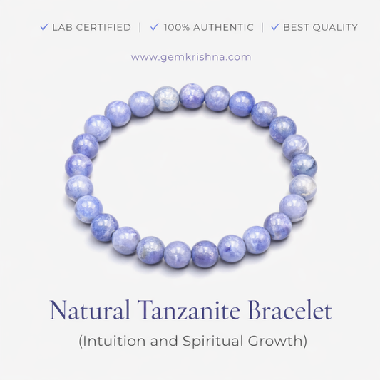 Natural Tanzanite Bracelet (Intuition and Spiritual Growth) premium GemKrishna product cover