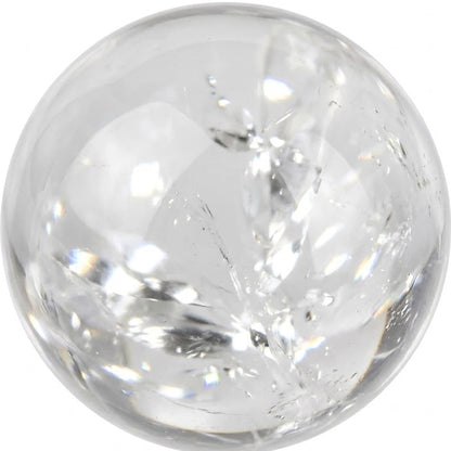 Illustration of a polished white zircon bead; natural colour and pattern vary