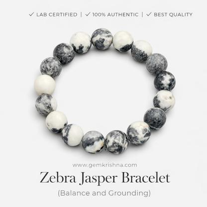 Zebra Jasper Bracelet (Balance and Grounding) premium GemKrishna product cover