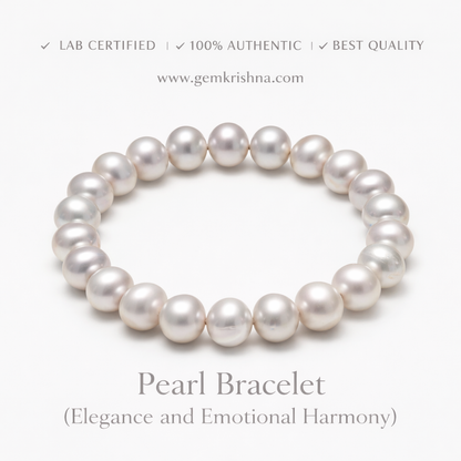 Pearl Bracelet (Elegance and Emotional Harmony) premium GemKrishna product cover
