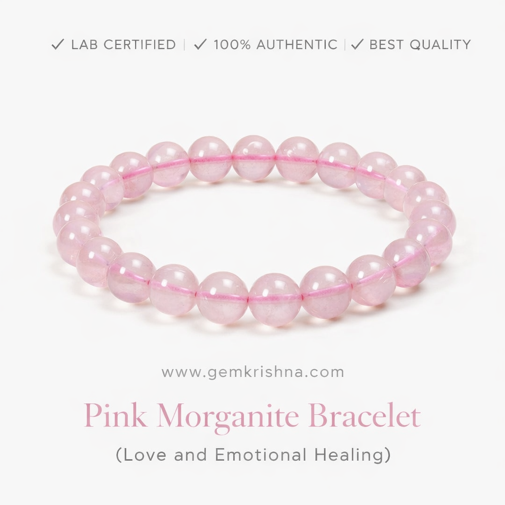 Pink Morganite Bracelet (Love and Emotional Healing) premium GemKrishna product cover