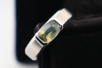 Natural Alexandrite Platinum Ring (Color Changing Stone)