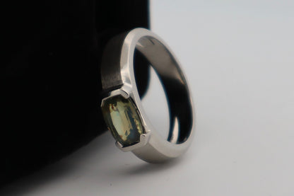 Natural Alexandrite Platinum Ring (Color Changing Stone)