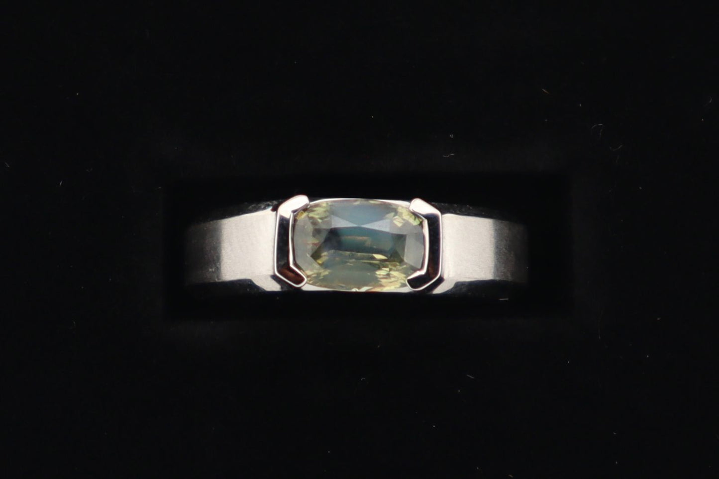 Natural Alexandrite Platinum Ring (Color Changing Stone)