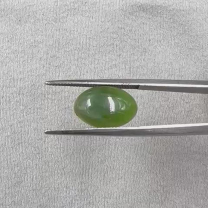 Natural Naphrite Jade  3.65 carat  Oval Shape Cut