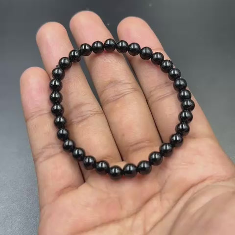 Black Obsidian 6mm Bracelet (Protection & Grounding)