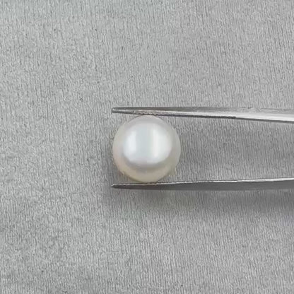 Fresh Water Pearl Round Button 7.47 carat [Cultured pearl]