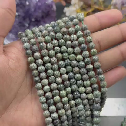Seraphinite AA Quality Bracelet & Mala (Spiritual Growth & Heart Balance)