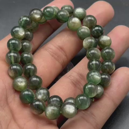 Green Lepidolite Bracelet (Emotional Balance & Stress Relief)