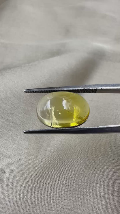 Natural Citrine  Round cabochon Cut Stone  7.45 carat