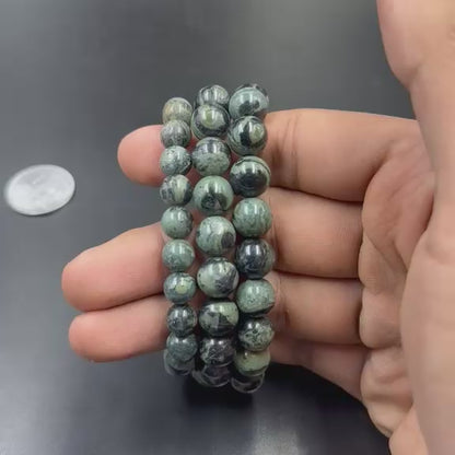 Kambaba Jasper Bracelet (Peace and Grounding)