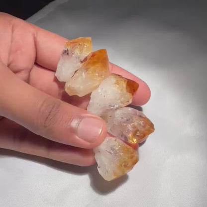 Citrine Rough Pointers (Abundance & Positive Energy)