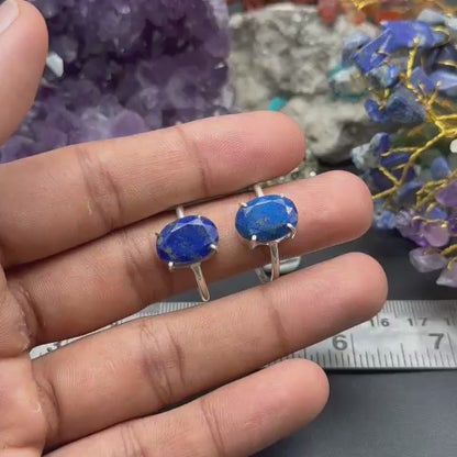 Natural Lapis Lazuli Ring (Adjustable)