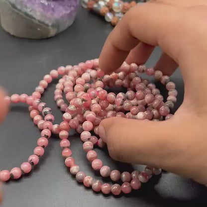 Rhodochrosite 6mm Bracelet (Self-Love & Emotional Harmony)