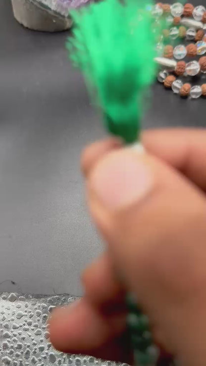 Moss Agate 6mm Mala (Growth & Abundance)