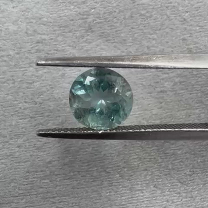 Natural Aquamarine Gemstone 1.27 ct Round mixed cut