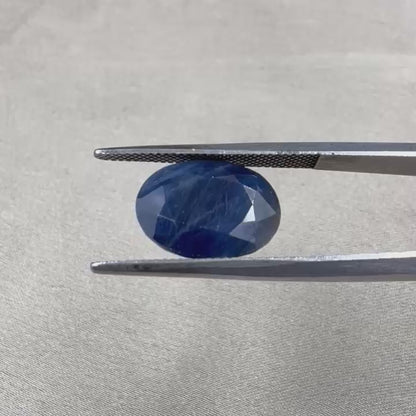 Madagascar Natural Blue Sapphire  No Treatment  6.40 carat