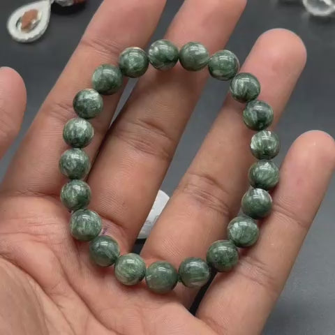 Seraphinite Bracelet AAA (Spiritual Growth & Inner Peace)