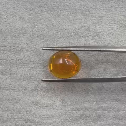 Natural Fire Opal  Oval Cabochon cut  3.07 carat  CSFROP17003