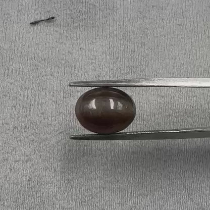 Natural Silliminate Cats Eye Oval Cabochon