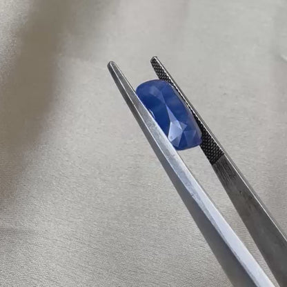 Natural Blue Sapphire  Rectangular Mixed Cut  7.75 carat