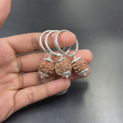 Rudraksha Keychain 4/5/6 Mukhi for Wisdom, Peace & Calm