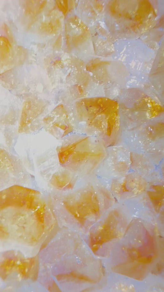 Natural Raw Citrine Cluster Pointers 147 grams