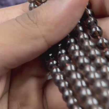 Smoky Quartz Mala & Bracelet (Grounding & Protection)