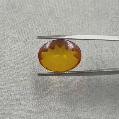 Natural Amber  Oval Cabochon Stone  2.70 carat